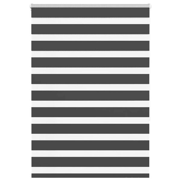 vidaXL Zebra Gard&iacute;na Sv&ouml;rt 95x150 cm Efni Breidd 90,9 cm P&oacute;l&yacute;ester