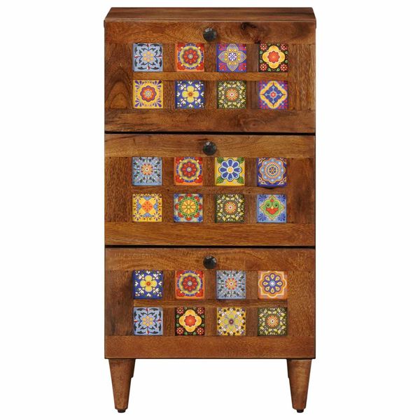 vidaXL Vi&eth;beinteyfla Valhnota 40 x 33,5 x 75 cm Hart mang&oacute;tr&eacute;