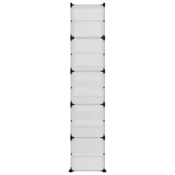 vidaXL Skórekki Gegnsær 44x31,5x153,5 cm PP