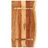 vidaXL Borðplata á Baðherbergi Gegnheill Akasíuviður 100x55x2,5 cm