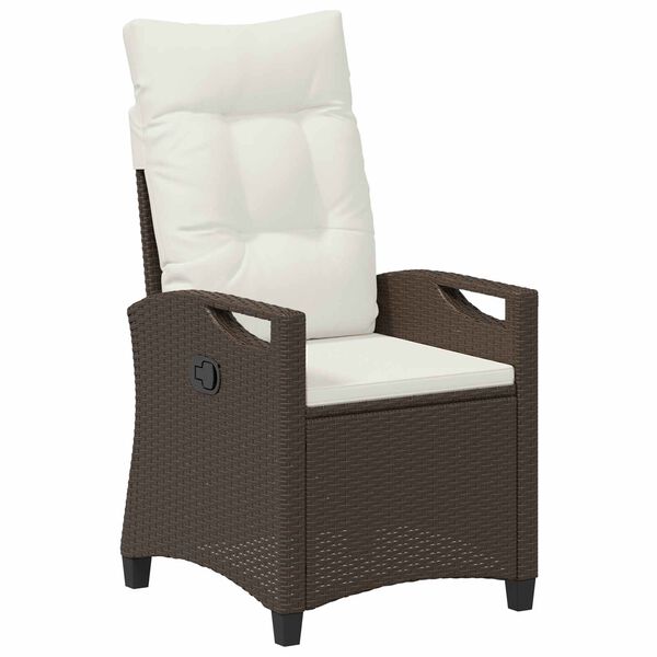 vidaXL Gar&eth;st&oacute;ll 2 pcs Br&uacute;nn og Rj&oacute;ma 56 x 60 x 112 cm