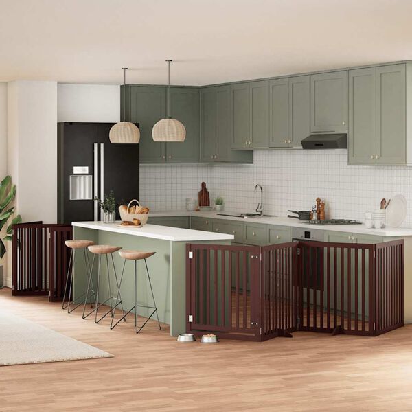 vidaXL hundahli&eth; me&eth; hur&eth; sem h&aelig;gt er a&eth; brj&oacute;ta saman 12 pl&ouml;tur 960 cm