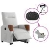 vidaXL Electric Stand up Recliner stóll Cloud Grey Efni