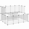 vidaXL Sm&aacute;d&yacute;rab&uacute;r Gl&aelig;rt 143x107x93 cm PP og St&aacute;l