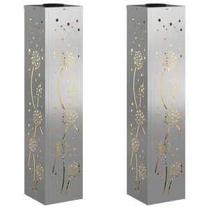 vidaXL S&oacute;lar LED st&iacute;gslj&oacute;s 2 pcs Rusty Galvaniseru&eth;