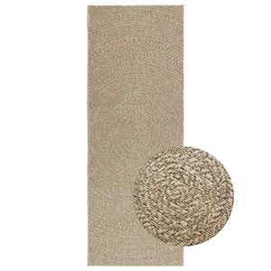 vidaXL g&oacute;lfmotta "ZIZUR" Beige 80x200 cm Jute Look innan og utan