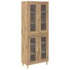 vidaXL H&aacute;bor&eth; Artisan Eik 69,5 x 34 x 180 cm Samsettur vi&eth;ur