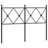 vidaXL Skiptanlegt R&uacute;mgafl &uacute;r M&aacute;lmi Svartur 120 cm