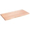 vidaXL Ba&eth;herbergisbor&eth;plata Lj&oacute;sbr&uacute;n 80x40x2 cm Me&eth;h&ouml;ndla&eth;ur Vi&eth;ur