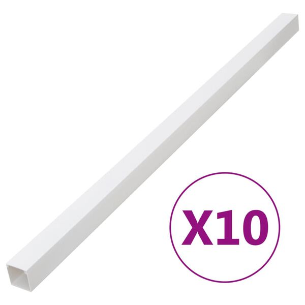 vidaXL Kapalstokkar 100x40 mm 10 m PVC
