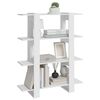 vidaXL Bókahilla/Skilrúm Hvítt 100x30x160 cm