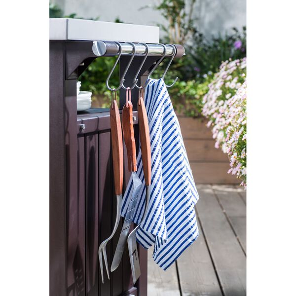 Keter Fjölnota Útiborð fyrir Grillveislu "Unity" XL Viðarútlit