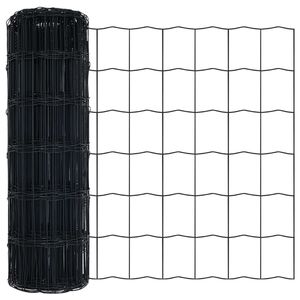 vidaXL Evr&oacute;psk gir&eth;ing Gr&aacute;r 0,4 x 10 m PVC-h&uacute;&eth;a&eth;ur j&aacute;rn