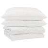 vidaXL Sumars&aelig;ng me&eth; kodda 3 pcs Hv&iacute;tt Microfleece