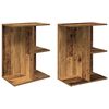 vidaXL n&aacute;ttbor&eth; 2 stk Old Wood 46,5x29x61 cm Engineered Wood