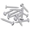 vidaXL Tr&eacute;stungur 12 pcs Silfur M4 x 28 mm St&aacute;l