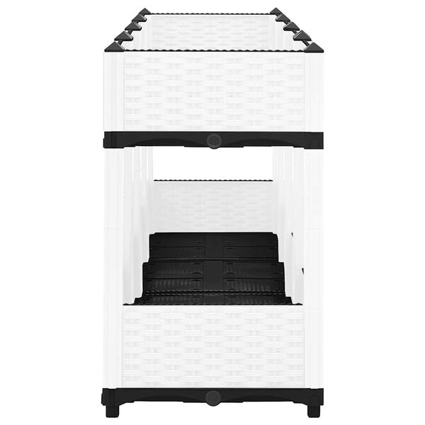 vidaXL Upph&aelig;kka&eth; Bl&oacute;maker 160x40x71 cm Frau&eth;plast