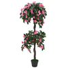 vidaXL Gerviplanta Alpar&oacute;s me&eth; Bl&oacute;mapotti 155cm Gr&aelig;n og Bleik