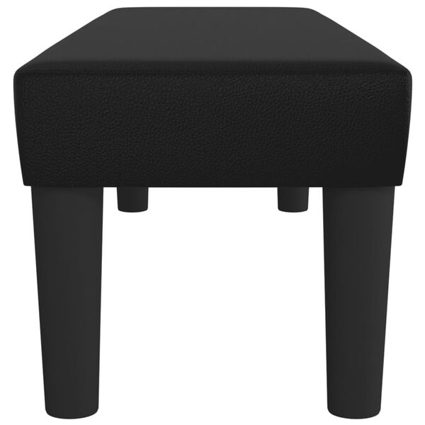 vidaXL Bekkur Svart 100x30x30 cm Efni