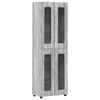 vidaXL H&aacute;bor&eth; FLORIN Gr&aacute;r Sonoma 60 x 35 x 182 cm Samsettur vi&eth;ur