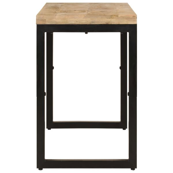 vidaXL Borðstofuborð 110x50x76 cm Solid Wood Mangó