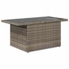 vidaXL 8 stykki gar&eth;s&oacute;fasett me&eth; p&uacute;&eth;um Grey Poly Rattan Acacia