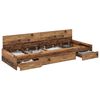 vidaXL Ramsv&iacute;k me&eth; h&ouml;fu&eth;gafl Gamall vi&eth;ur 90 x 200 cm Samsettur vi&eth;ur
