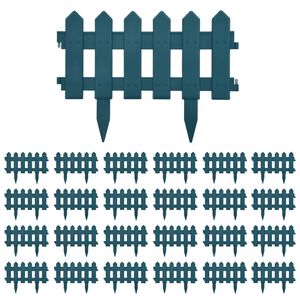 vidaXL Gar&eth;kantur 25 stk Gr&aelig;nn 10 m PP