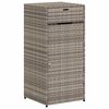 vidaXL Geymslusk&aacute;pur &iacute; Gar&eth; Gr&aacute;r 55x55x111 cm P&oacute;l&yacute;rattan