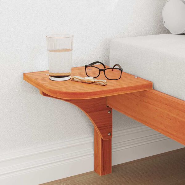 vidaXL Ramsv&iacute;k Vaxbr&uacute;nn 75 x 190 cm Solid furuhikk