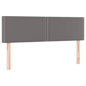 vidaXL H&ouml;f&eth;agaflar 2 stk. 72x5x78/88 cm Gr&aacute;tt Le&eth;url&iacute;ki