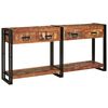 vidaXL Veggbor&eth; me&eth; sk&uacute;ffu me&eth; hillu 2 pcs Marglitur 161 x 33 x 75 cm