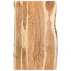 vidaXL Bor&eth;plata Gegnheill Akas&iacute;uvi&eth;ur 100x(50-60)x3,8 cm