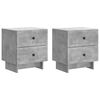 vidaXL Noat&ouml;flu sk&aacute;pur 2 pcs Steinsteypugr&aacute;r 43 x 34,5 x 47,5 cm