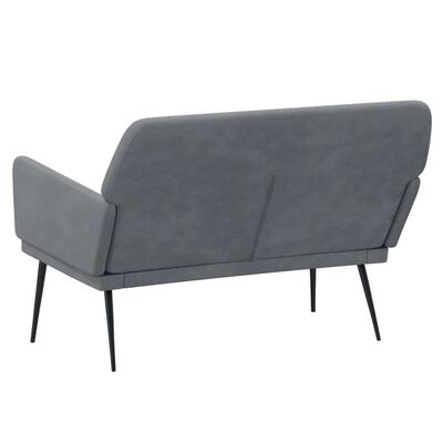 vidaXL Bekkur Dökkgrár 108x79x79 cm Flauel