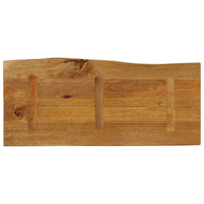 vidaXL Borðplata 100x40x3,8cm Náttúrulegum Brúnum Gegnheill Mangóviður