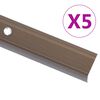 vidaXL Tr&ouml;ppunef L-laga 5 stk &Aacute;l 100 cm Br&uacute;n
