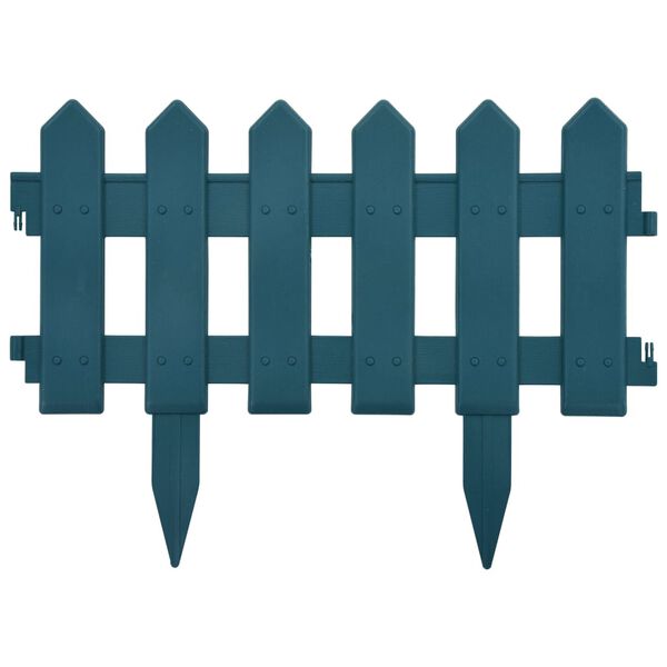 vidaXL Gar&eth;kantur 25 stk Gr&aelig;nn 10 m PP