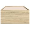 vidaXL Svefnbekkur með Skúffum án Dýnu Sonoma Eikarlitur 90x190 cm