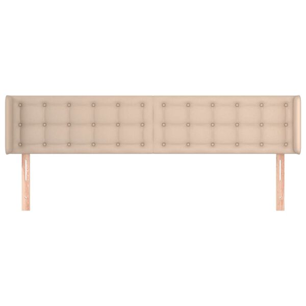 vidaXL H&ouml;f&eth;agafl me&eth; Eyrum Cappuccino 183x16x78/88 cm Gervile&eth;ur