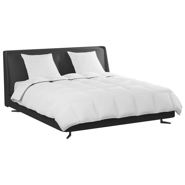 vidaXL Vetrar s&aelig;ng me&eth; kodda 3 pcs Hv&iacute;tt D&uacute;nfja&eth;rir