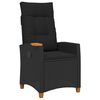 vidaXL H&aelig;gindast&oacute;ll me&eth; tepl&ouml;gu Svartur 62 x 64 x 112 cm p&oacute;l&yacute;rattan