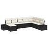 vidaXL Gar&eth;s&oacute;fa sett me&eth; p&uacute;&eth;i 8 pcs p&oacute;l&yacute;rattan
