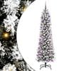 vidaXL Gervi j&oacute;latr&eacute; me&eth; 300 LED Hv&iacute;tt 240 cm PVC, Metall og Plastefni