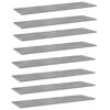 vidaXL B&oacute;kahillur 8 stk. Steypugr&aacute;ar 100x30x1,5 cm Sp&oacute;naplata