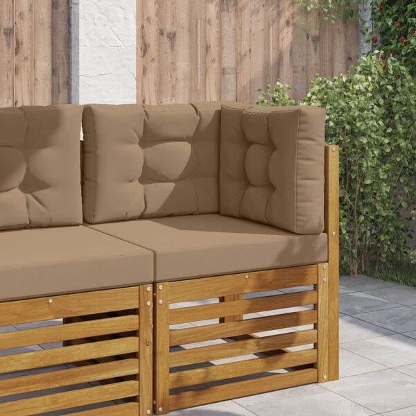 vidaXL Utandyriss&oacute;fap&uacute;&eth;i 3 pcs M&oacute;gr&aacute;r P&oacute;l&yacute;ester