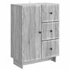 vidaXL Vi&eth;beinteyfla Gr&aacute;r Sonoma eikarlitur 66 x 34,5 x 90 cm