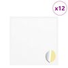 vidaXL Kistan 12 pcs Hv&iacute;tt &Oslash; 20 x 0,5 mm Papp&iacute;r