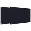 vidaXL Eldh&uacute;sbak 2 pcs Svartur 90 x 60 cm hertu&eth; gler