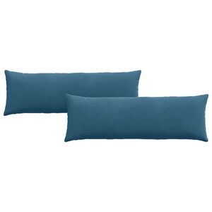vidaXL S&oacute;fap&uacute;&eth;ar 2 pcs Bl&aacute;r 120 x 40 cm Korduroy efni